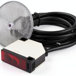 Mageway Indoor E3JK-R4M1 Retro-Reflective Photoelectric Beam Sensor 12-240VDC 24-240VAC Infrared Sensor Switch Proximity Switch 6FT Cable Induction 4M-0
