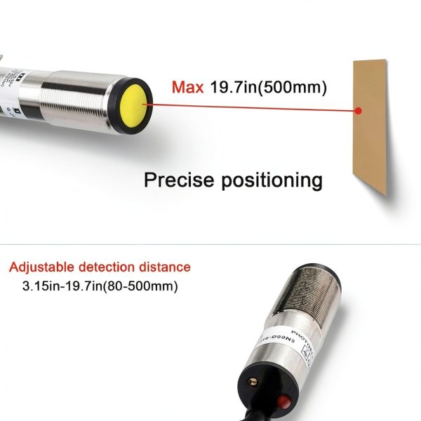 LCLCTC12V 24V Laser Sensor Photoelectric Switch PNP NO NC 4‑Wire-3