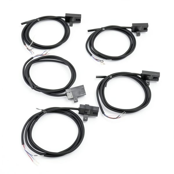 5Pcs Photoelectric Switch Sensor U Shaped Slot Type Photoelectric Optical Sensor Switch NPN Photoelectric Switch Control Switch DC5‑24V-0