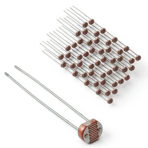 50pcs LDR Photoresistor Light Sensor Photocell for Arduino, ESP32, ESP8266, Raspberry Pi-0