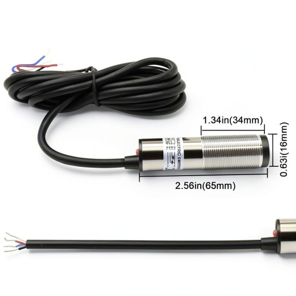 Sensor Laser photoelectric Switch NPN NO + NC Input(10-30VDC), 4 Wires; Detection Distance 8-50cm; HG18-D50N3, 12V; 24V Normally Open and Normally Closed Photoelectric Beam Sensor (NPN, NO+NC)-1