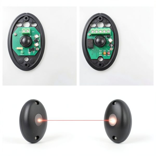 CO-Z Infrared Sensor Kit for Gate Opener, Outdoor Gate Safety Sensors Photocell IR Beam, Gate Photo Eye Sensor, Photoelectric Beam Infrared Sensor for Automatic Garage Door Window Opener-2