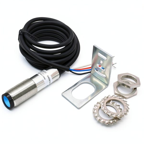 Sensor Laser photoelectric Switch NPN NO + NC Input(10-30VDC), 4 Wires; Detection Distance 8-50cm; HG18-D50N3, 12V; 24V Normally Open and Normally Closed Photoelectric Beam Sensor (NPN, NO+NC)-6