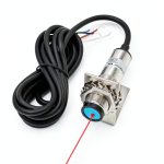 Sensor Laser photoelectric Switch NPN NO + NC Input(10-30VDC), 4 Wires; Detection Distance 8-50cm; HG18-D50N3, 12V; 24V Normally Open and Normally Closed Photoelectric Beam Sensor (NPN, NO+NC)-0